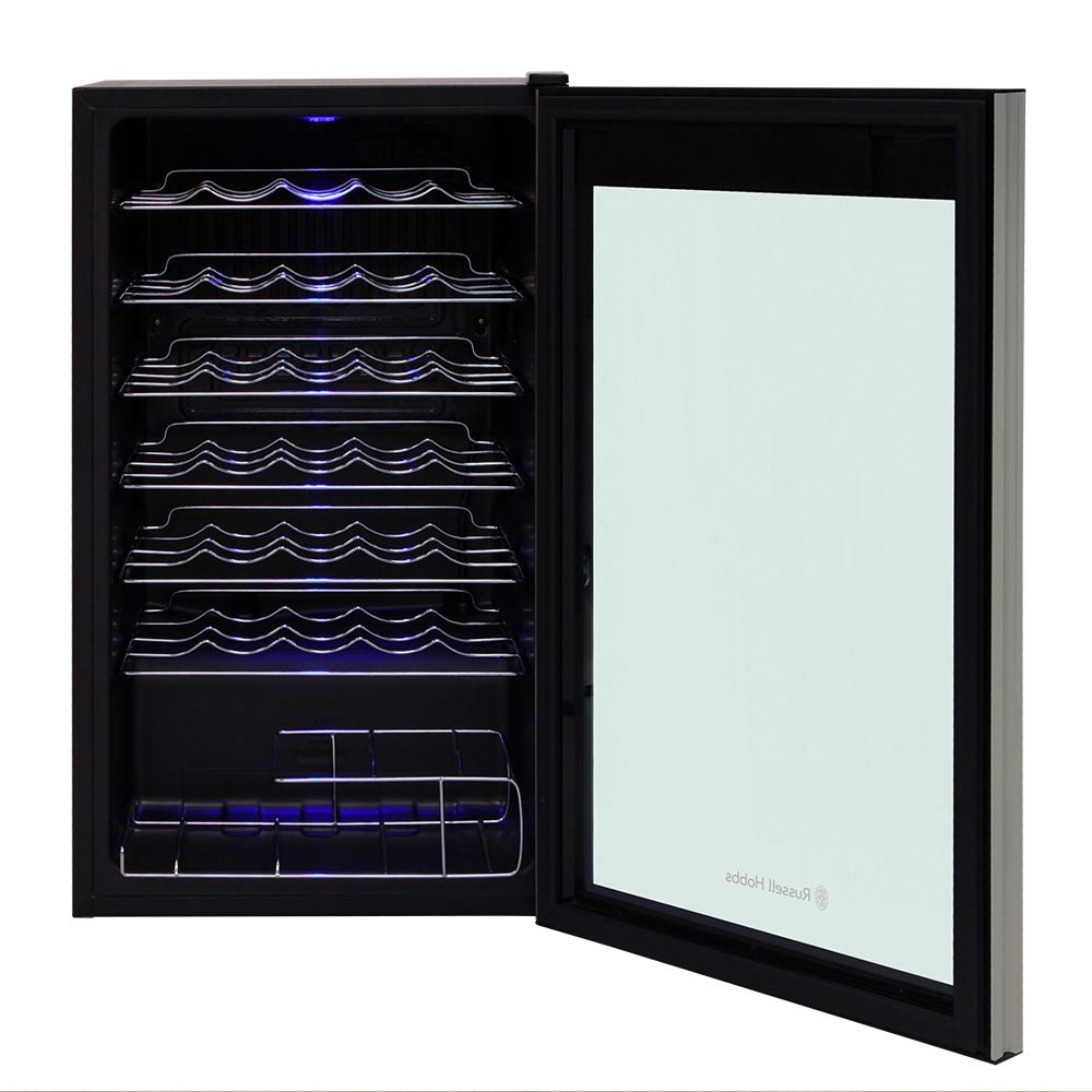 Russell Hobbs 34 Bottle Wine & Drinks Cooler + Free Joseph Joseph Corkscrew Wine Opener